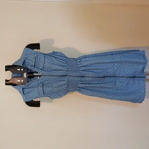 Kings Road Polka Dot Dress Medium